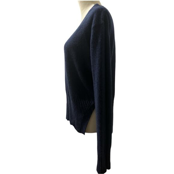 INHABIT 100% Cashmere Drapey V Neck Oversized Sweater Size S - Picture 2 of 6
